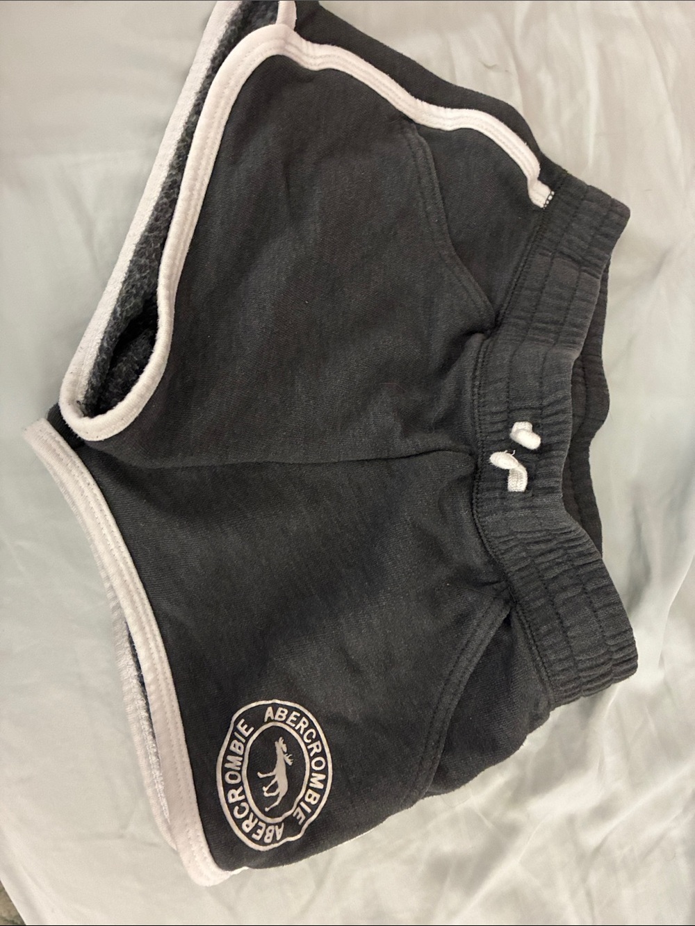 Abercrombie & Fitch Black Shorts with White Trim